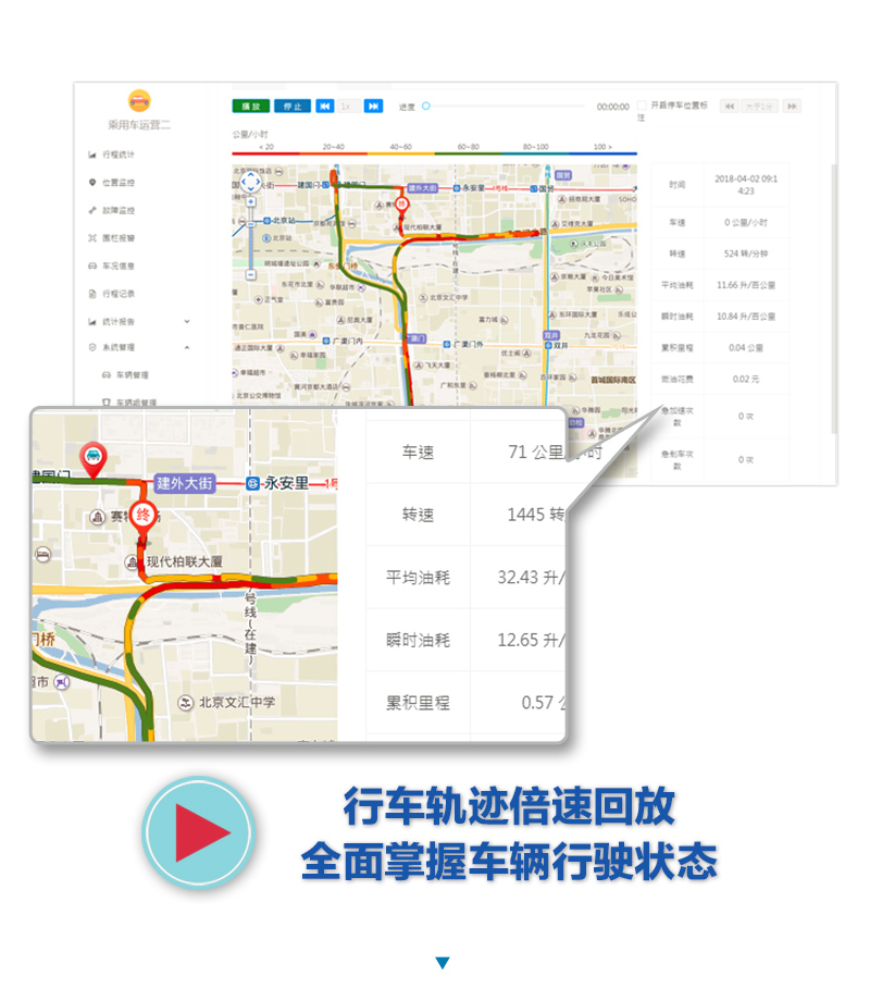 行车轨迹任意回放 行车轨迹任意回放